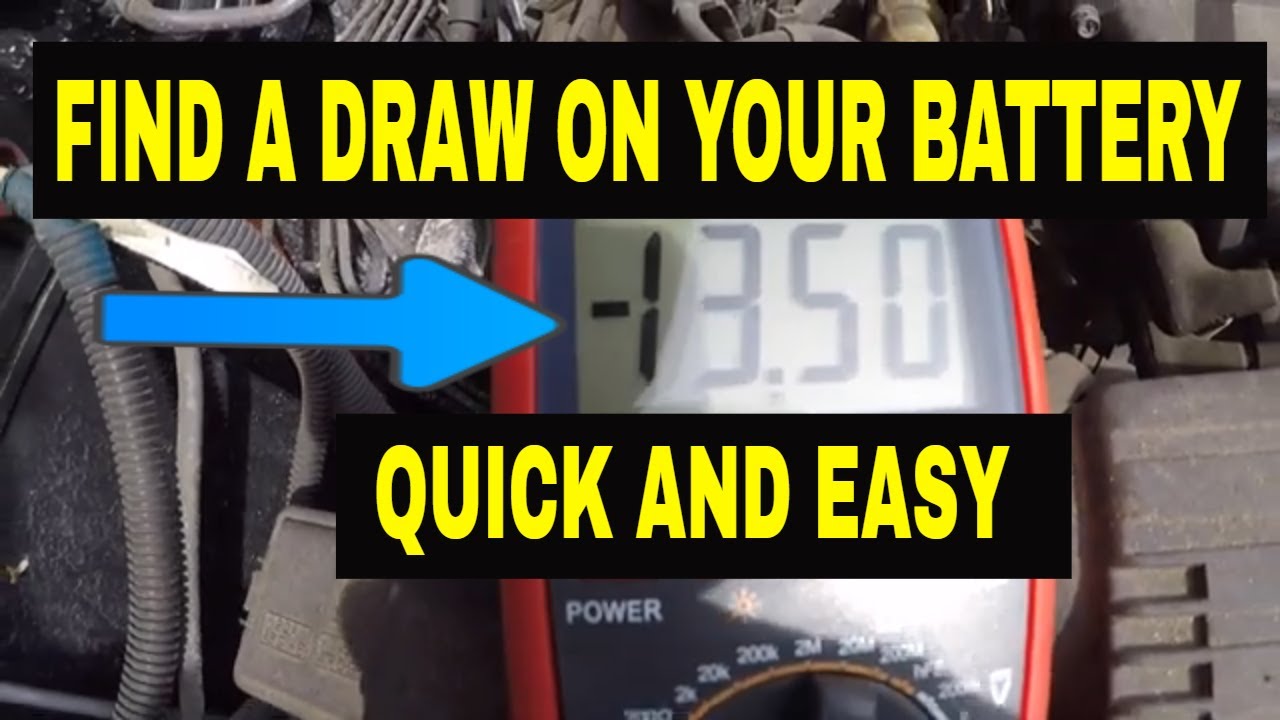 How to preform a parasitic draw on your car battery - YouTube