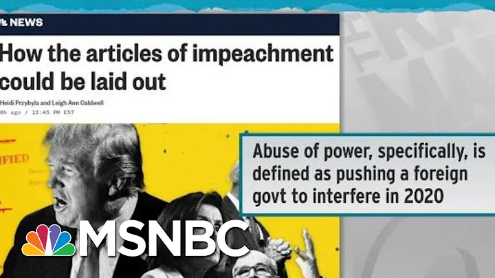 Numerous Potential Articles Of Impeachment Sketched Out In Report | Rachel Maddow | MSNBC