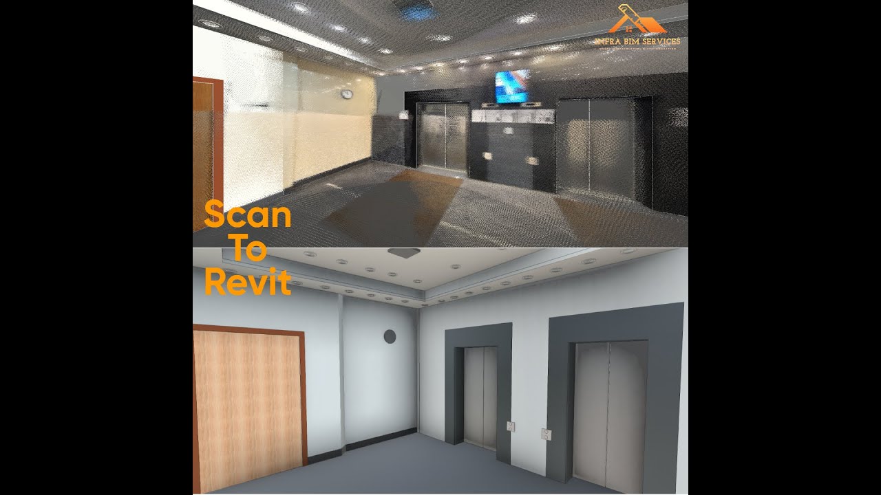 Revit 3D Walkthrough | Elevator Lobby | #revit Model - YouTube