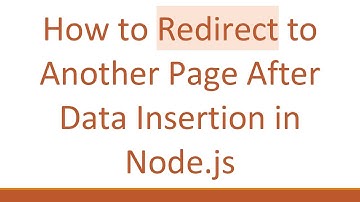 How to Redirect to Another Page After Data Insertion in Node.js