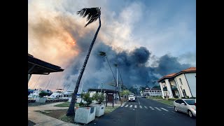 Families flee wildfires into ocean as Maui Boats Aid Fire Relief Efforts