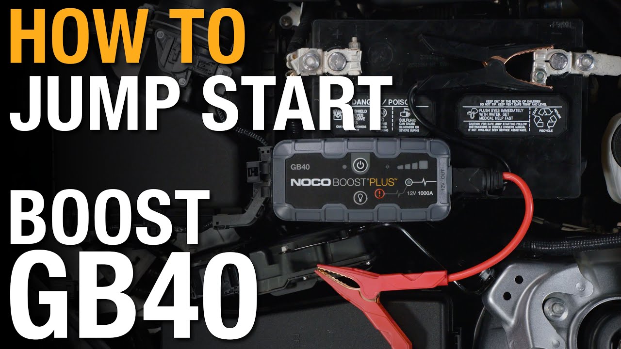 How to jump start using your NOCO Boost GB40 