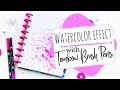 Tombow Watercolor Effect | Tombow Brush Pens | Crafty Planners Club