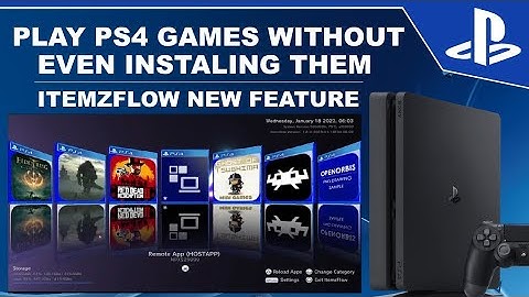 Play PS4 Games Without installing them | Access PC folders/files on PS4 with itemzflow