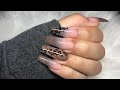 Leopard Print Nails | Fall Nails | Acrylic Nails Tutorial