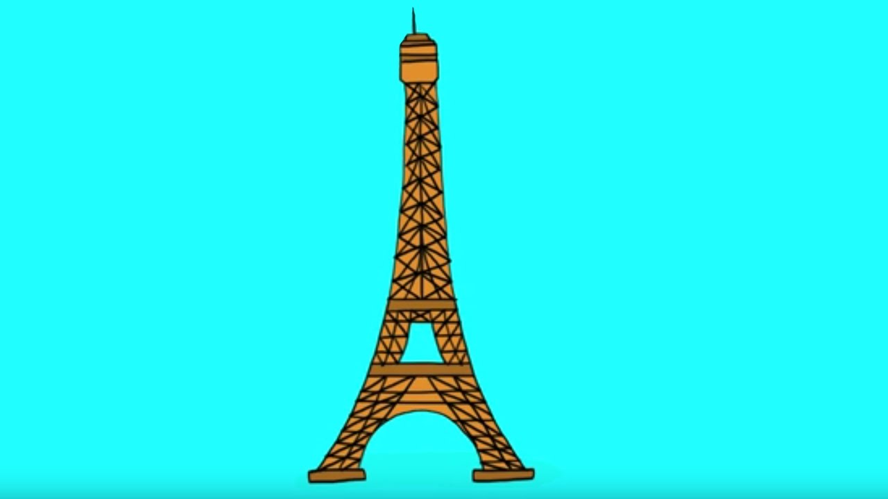 comment faire la tour eiffel en dessin