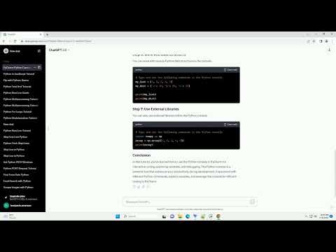 how to use python console in pycharm