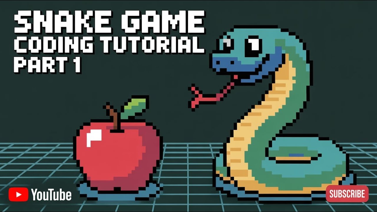 Building a Retro Snake Game with Python & Pygame - Part 1🐍💻 - YouTube