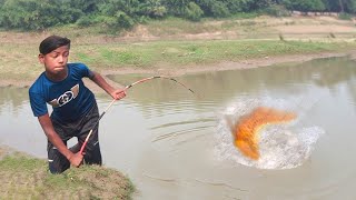 Fishing Video || Village boys know all kinds of fishing techniques and use the right food