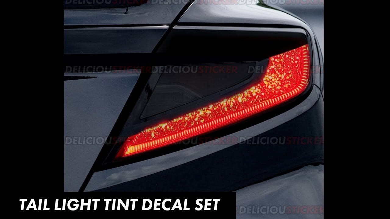 WRX Tail Light Decals Easy Mod Black and Dark Tint for Subaru 2022 2023 WRX