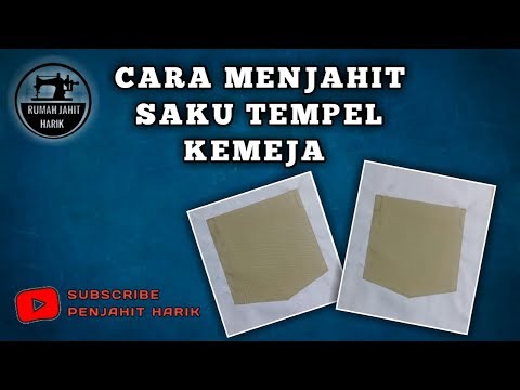 Video: Cara Menjahit Saku Tempel