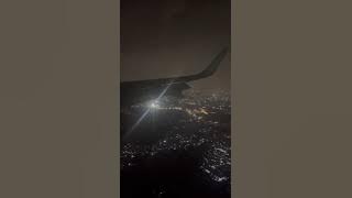 Pemandangan Di Dalam Pesawat Malam Hari