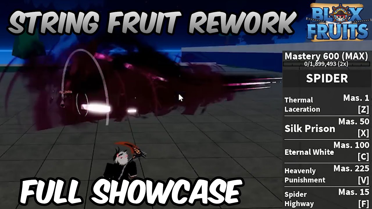 NEW String Fruit Rework FULL SHOWCASE!  Blox Fruits String Fruit Full  Showcase & Review 