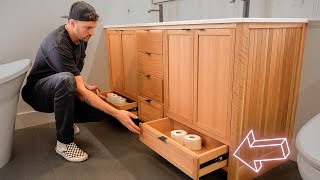 Building A Luxury Bathroom Cabinet with Great Storage.