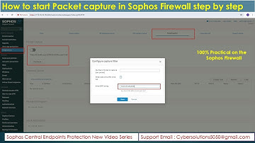 How to Start Packet Capture in Sophos Firewall: Step-by-Step Guide | Real Time Diagnostics |English