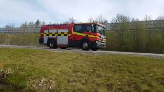 Scania Urban (2018): fire truck and other new generation cars - driving by