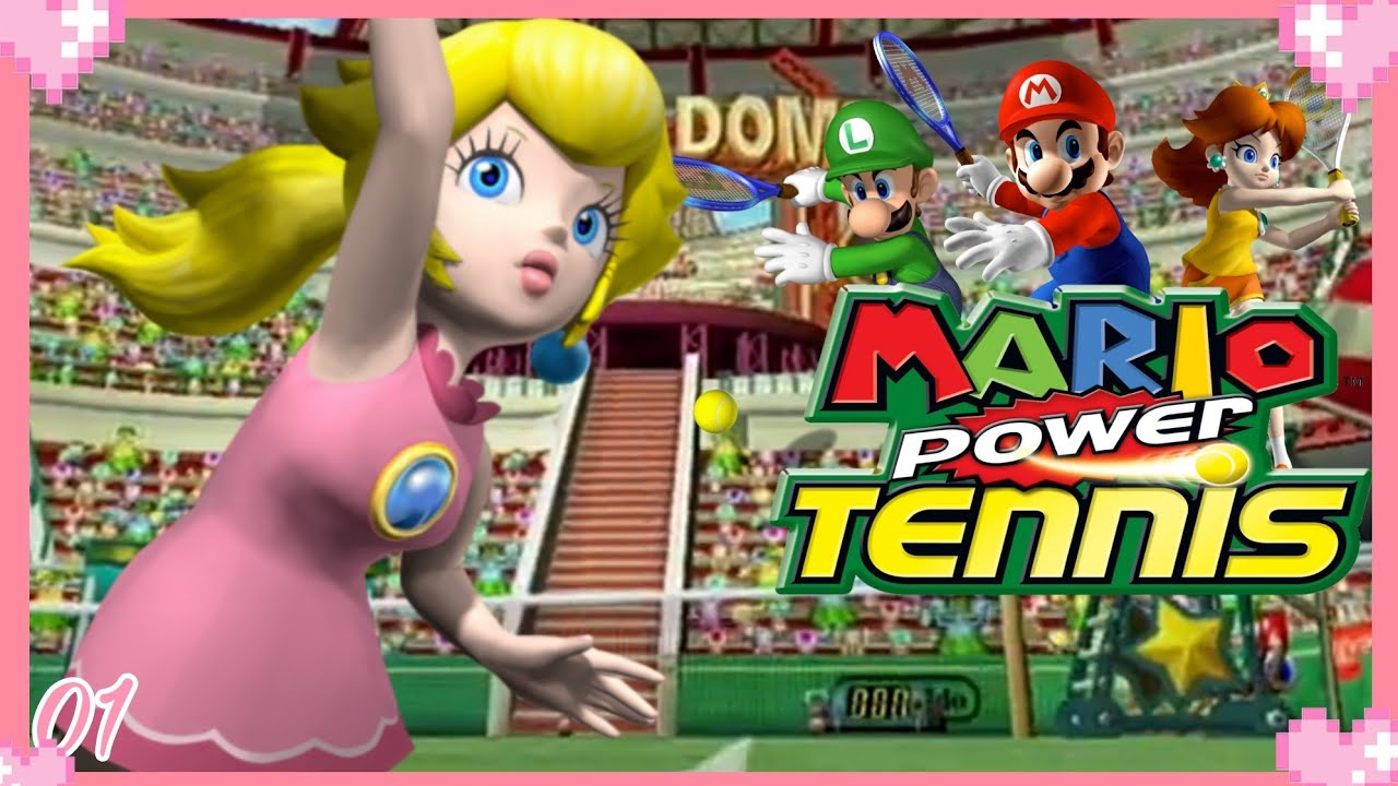 Mario Power Tennis - Peach Gameplay 💗