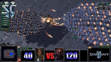 StarCraft 2: Unit Tester - 40 Liberators VS 120 Vikings!!