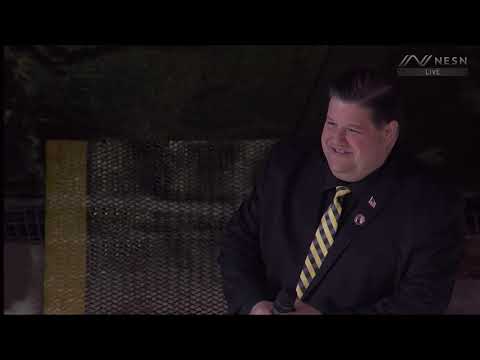 Bruins' singer laughs