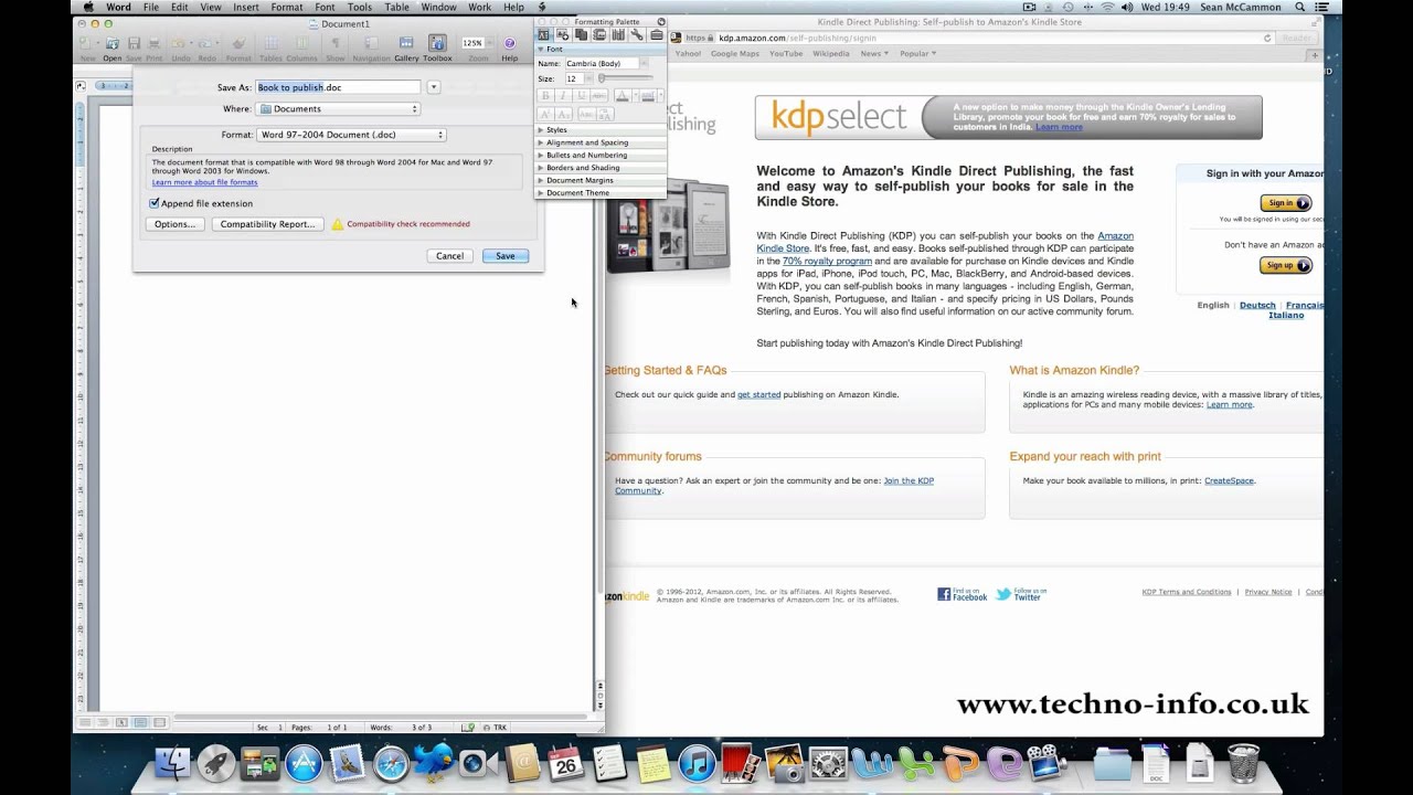 How to publish an ebook on Amazon - YouTube