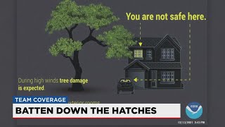 Prepare for high winds on Wednesday