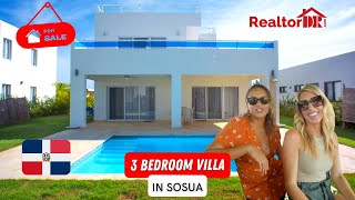 Newly Built Villa in Gated Community (Sosua Ocean Village) FOR SALE by RealtorDR.com