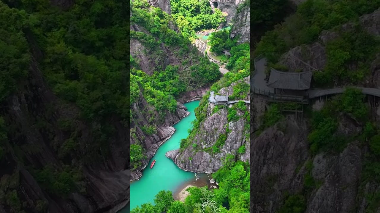 Nanxi River Drifting in Wenzhou, Zhejiang#Shorts