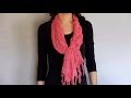 How to braid a scarf in 1 minute