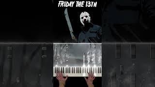 Ultimate Halloween Top 10 - Friday the 13th Theme (#4) #pianotutorial#halloween #horrorshorts#horror