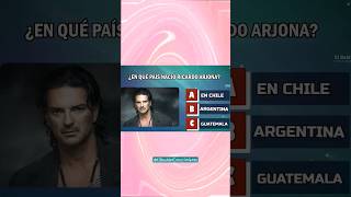 ¿En qué país nació Ricardo Arjona? #conocimientos #preguntasdecultura