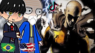 Mashle React to Saitama vs Garou || One Punch-Man || Part 5 || Gacha React