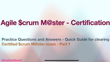 Certified Scrum Master - Practice Exam Questions for Scrum Master Certification - Part 1 #shorts