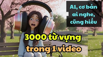 Luyện nghe tiếng anh giao tiếp cơ bản 3000 từ vựng A1 thông dụng trong 1 video