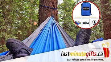 Aen Art Double Camping Hammock Lightweight Nylon Portable Parachute | Unboxing Amazon Hammock.