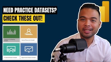 Get SAMPLE DATASETS for practice using these sites // Beginners Guide to Power BI in 2021