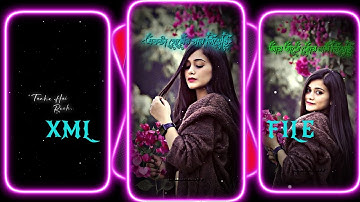 #Ekta premer gan likhechi💞💘XML file bangla song🔰bangla song XML file🔰xml file alight motion🔰XML file