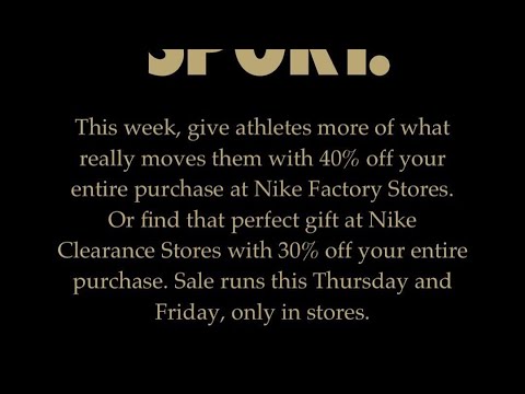 nike outlet black friday 2018