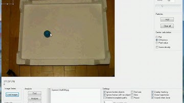 Able Particle Tracker: Example 1 - track a rolling ball