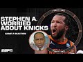 Stephen a is worried about his knicks despite being up 20 in series   first take