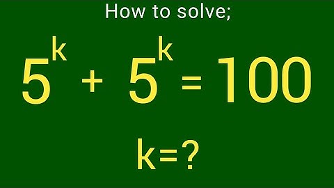 USA Olympiad Exponential Equation: find k!