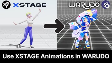 How to use XSTAGE Animations in Warudo | Tutorial