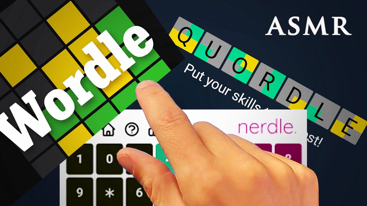ASMR Wordle Nerdle Quordle Gameplay | Soft Spoken