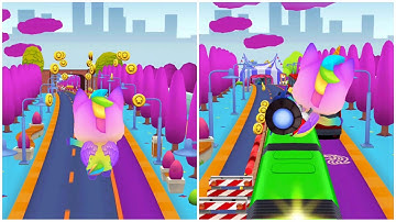 PLAY GAME UNICORN RUNNER 2 MAGICAL RUNNING ADVENTURE #45 | SHORT VIDEO FUNNY GAME | ANDROID/IOS