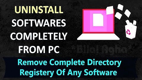 How Completely Uninstalled a Software from Computer || Remove Software All Leftover Registry Files