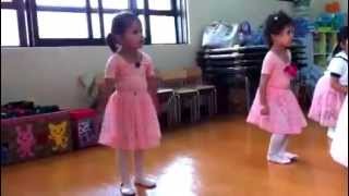 Erika bach's first ballet class aged 3.5 years in hong kong, japanese
school