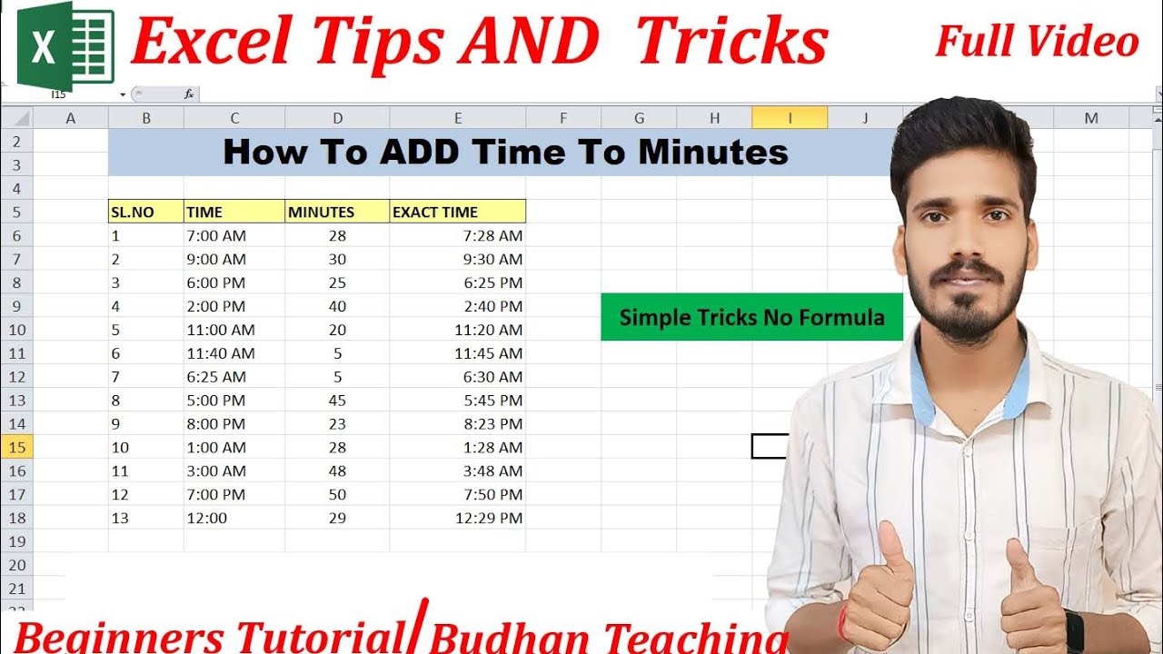 Excel Tips How To Calculate Time To Minutes Very Easy Tricks No Excel tips how to calculate time to minutes very easy tricks no