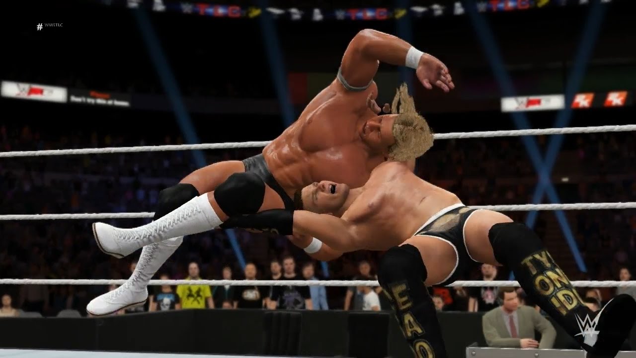 Pc世界摔角娛樂wwe 2k16 泰森 奇德 Tyson Kidd Vs 萊克斯 魯格 Wwe桌梯椅子 14 無規則賽 19 11 16 Youtube