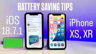 iOS 18.7.1 Battery Saving Tips for Old iPhone XR & XS - IOS 18.7.1 Maintain Battery Health iPhone XR