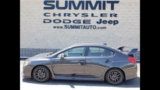 2016 USED SUBARU WRX STI DARK GRAY METALLIC FOR SALE WALKAROUND SOLD! 9601