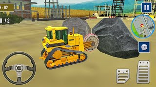 Huge Stone Cutting Machine at Work - Heavy Excavator Construction - Android Gameplay screenshot 5